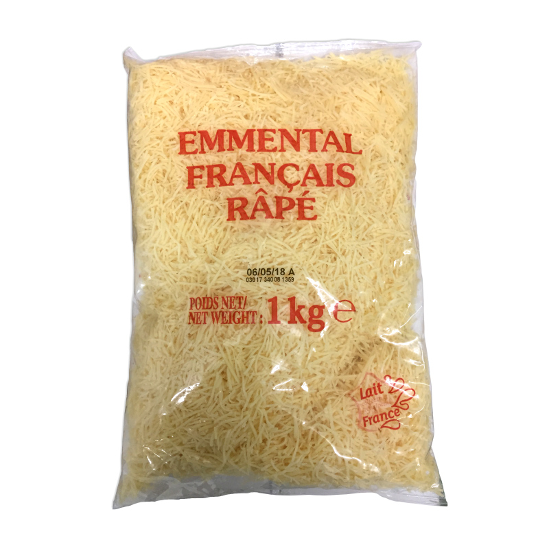 QUESO EMMENTAL RALLADO FRANCÉS BOLSA 10/1Kg