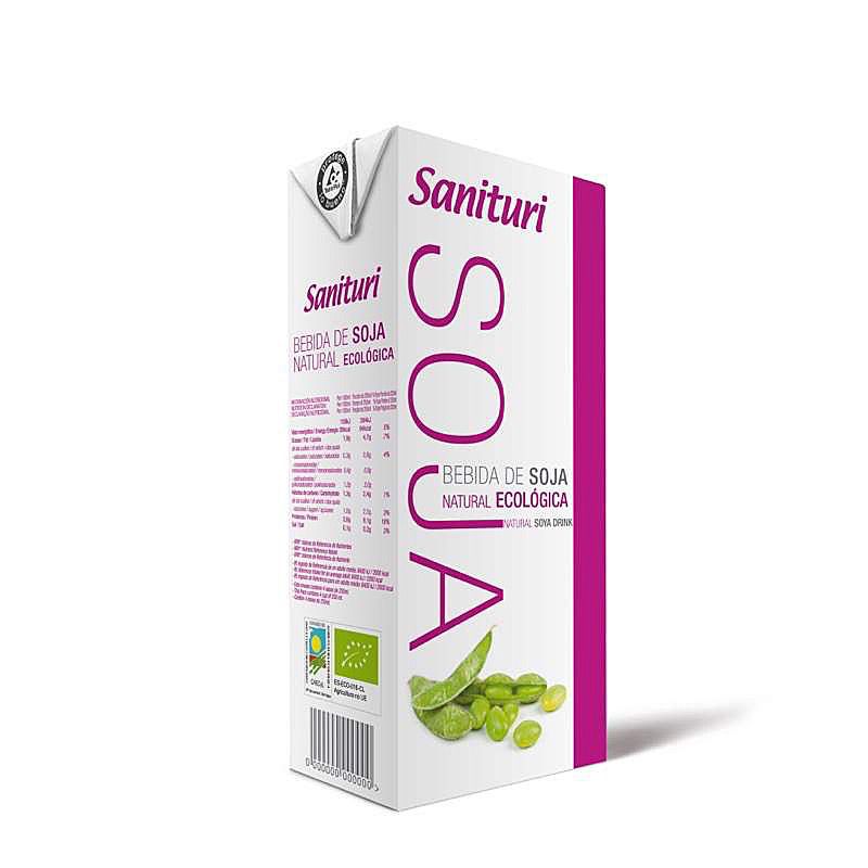 PVEG BEBIDA DE SOJA NATURAL ECOLÒGICA BRICK 6/1l.