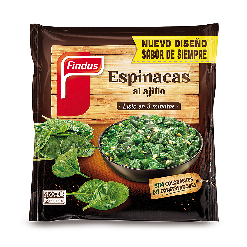 ESPINAC A L'ALLET 12/450g