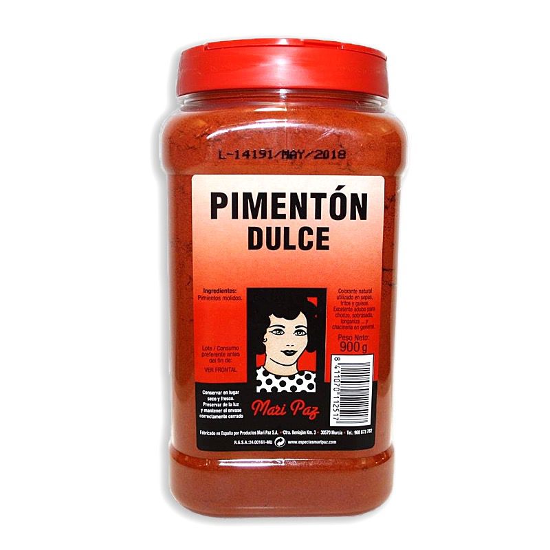 PEBRE VERMELL DOLÇ 1ª POT 12/800g
