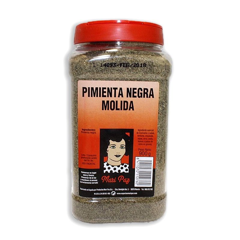PIMIENTA NEGRA MOLIDA BOTE 12/900g