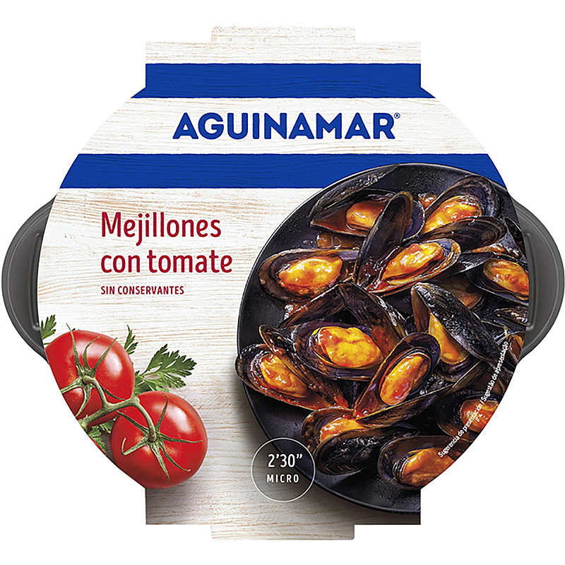 MEJILLÓN EN SALSA TOMATE 6/500g. (AGA) 2D 